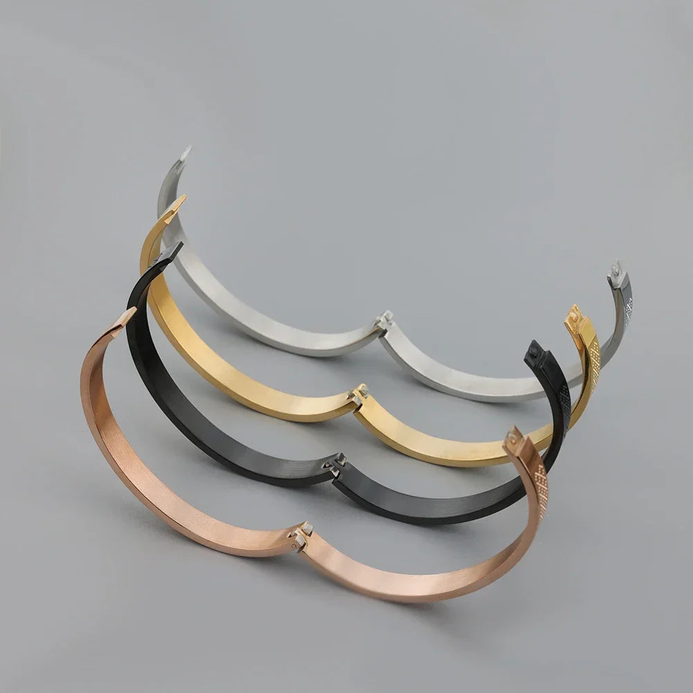 Brazalete Elegante de Acero para Pareja