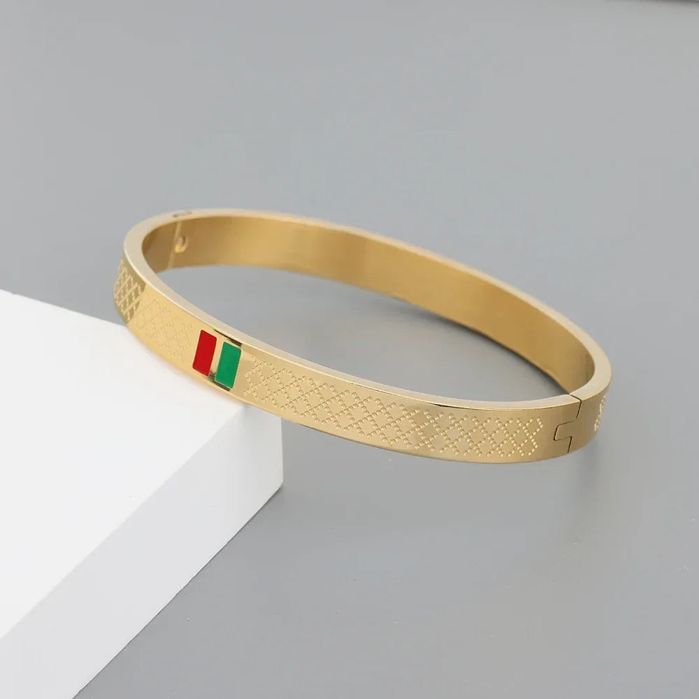 Brazalete Elegante de Acero para Pareja