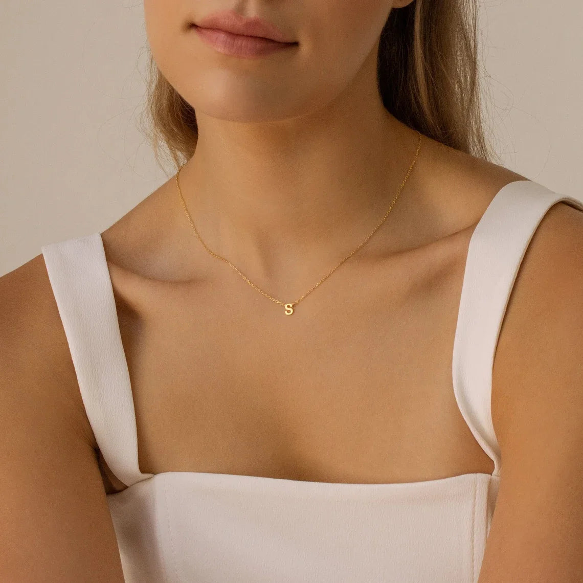 Collar de Acero con Inicial Personalizada