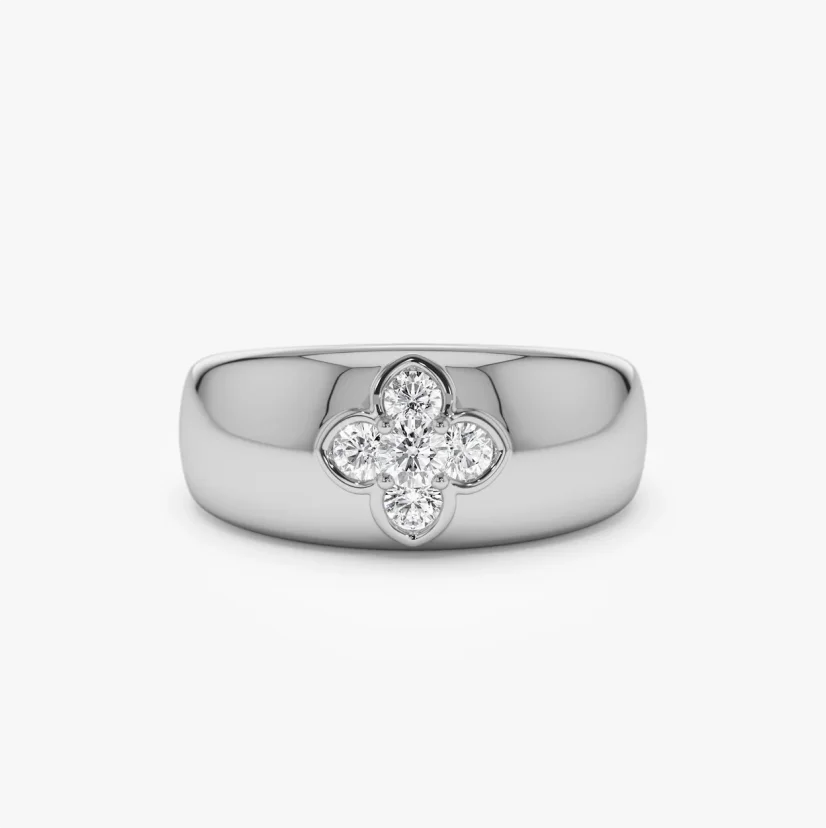 Anillo Brutalista Geométrico