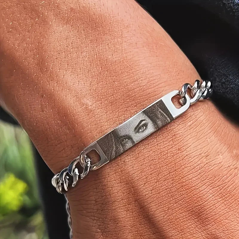 Pulsera Grabada Personalizada con Foto de Ojo