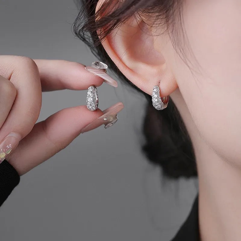 Pendientes de Plata 925 con Circonitas