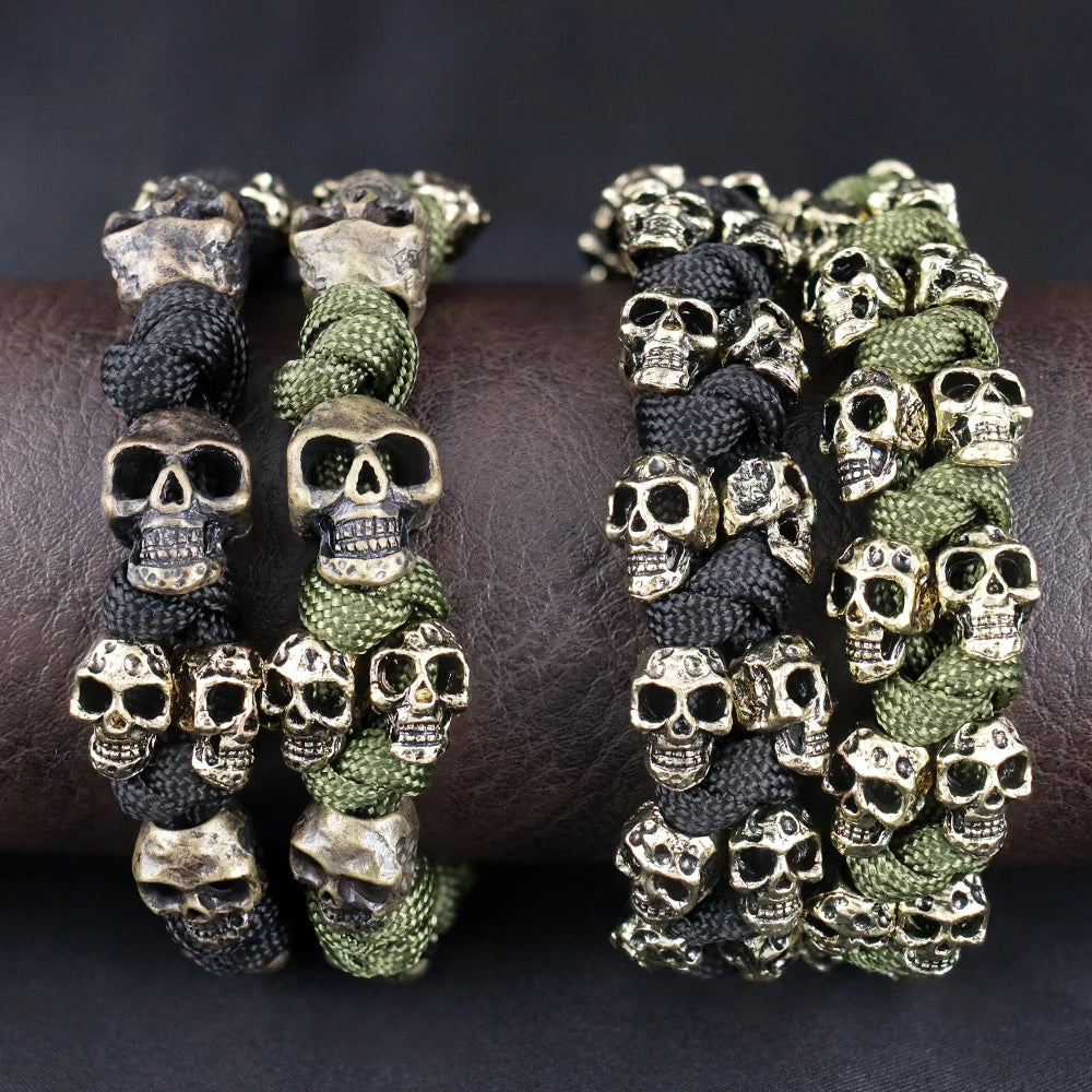 Pulsera Ajustable Vintage con Calavera