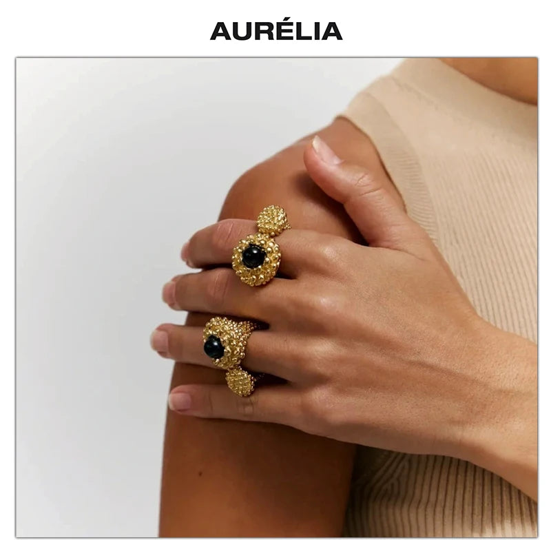 Anillo Brutalista Geométrico