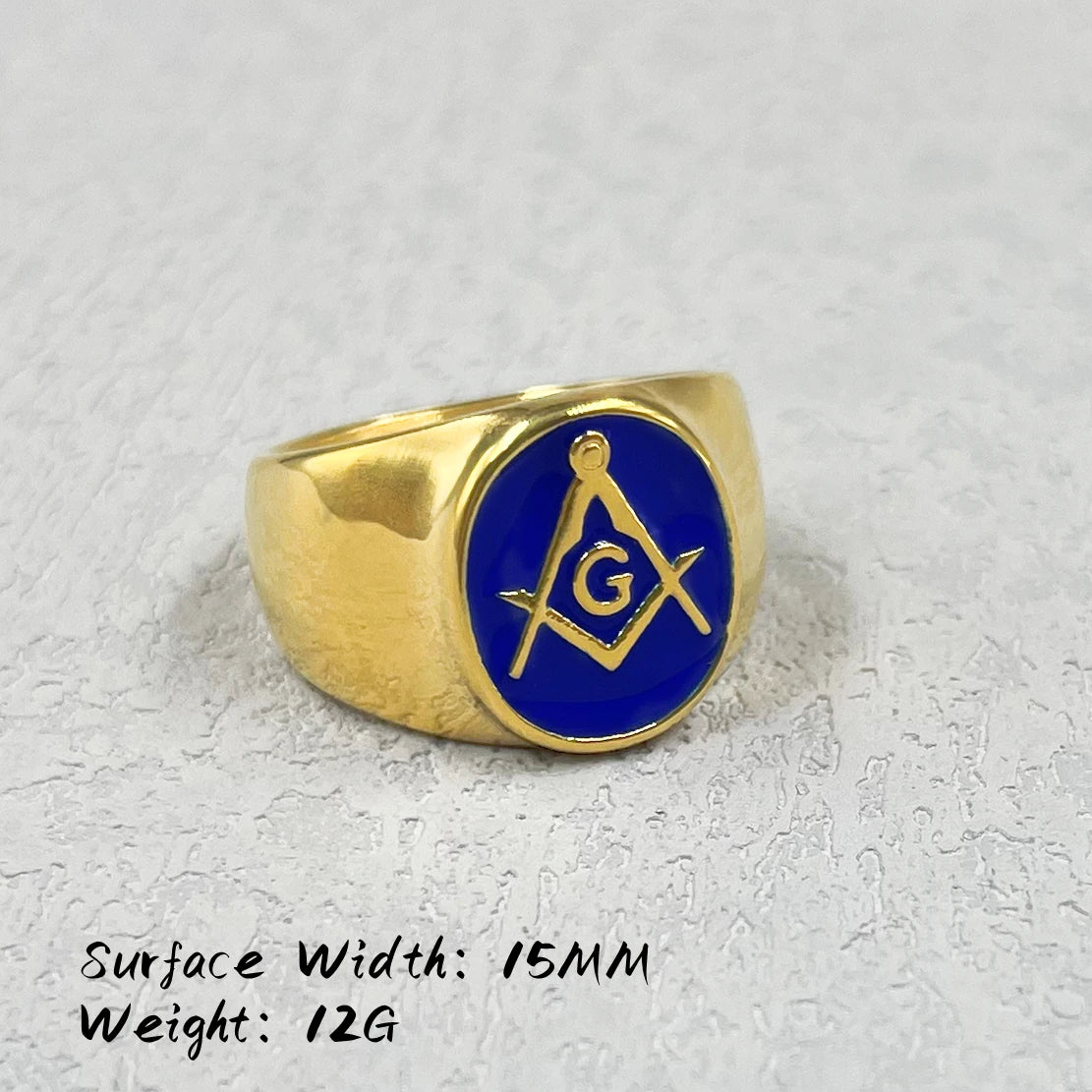 Anillo Masónico de Acero