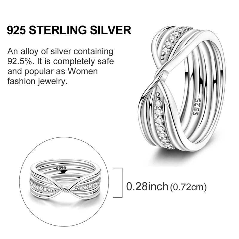 Anillo de Plata 925 con Circonitas