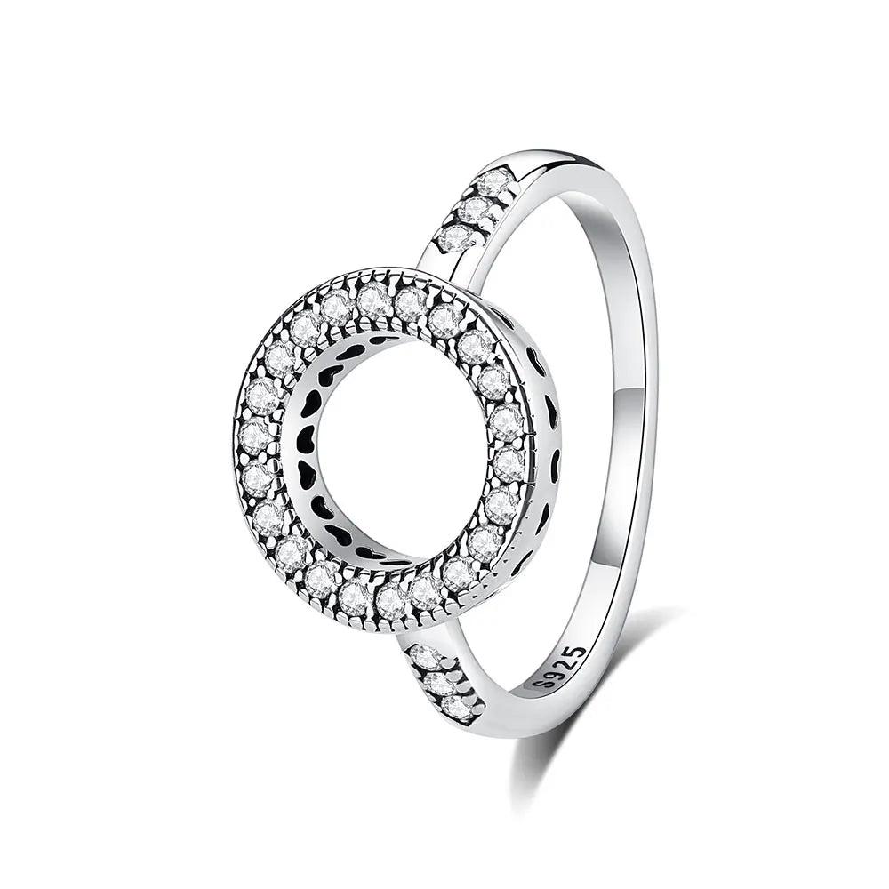 Anillo de Plata 925 con Corazón y Corona