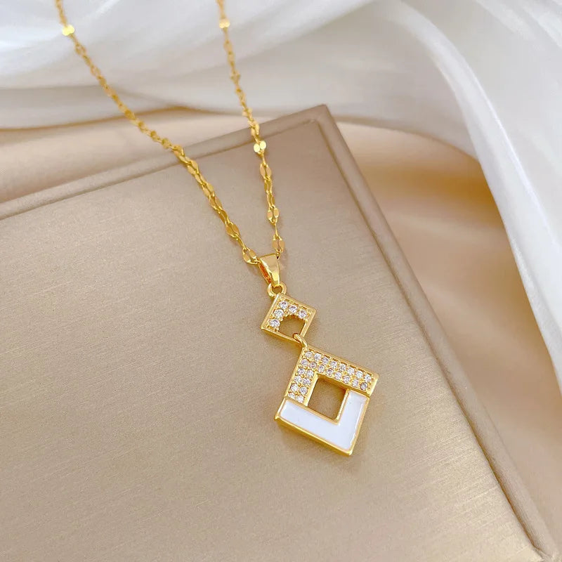 Conjunto de Acero con Cristal Austríaco