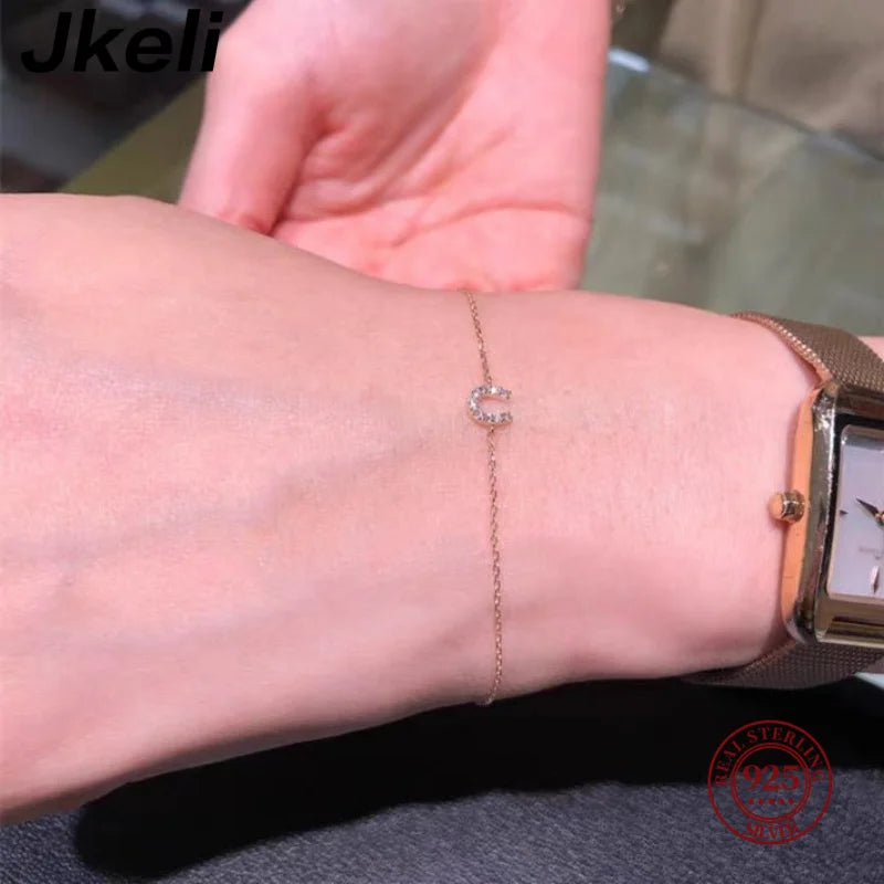 Pulsera Minimalista de Plata 925 con Circones