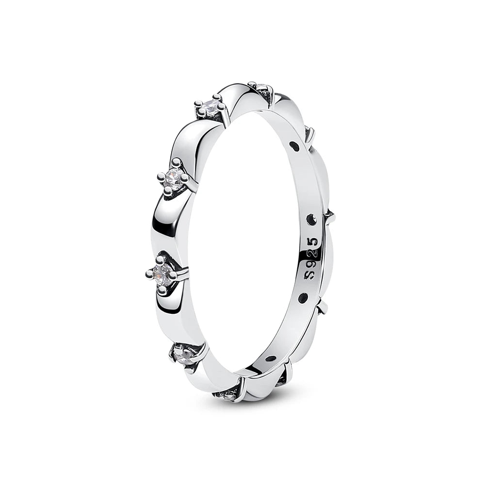 Anillo de Plata 925 con Corazón y Corona