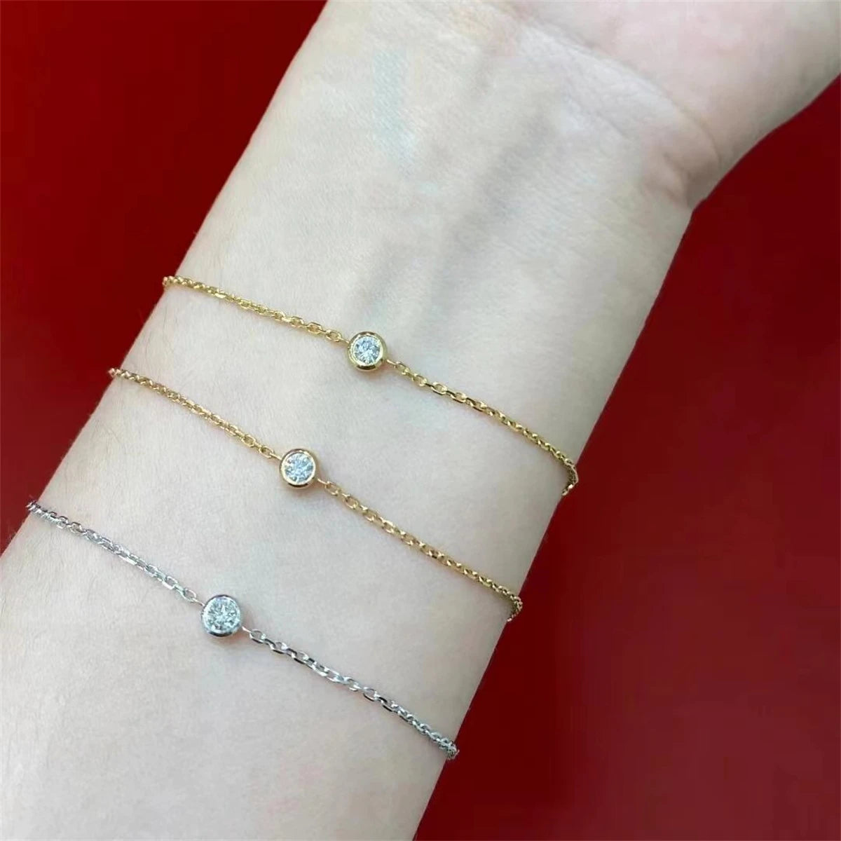 Pulsera Delicada de Plata 925 con Circón AAA