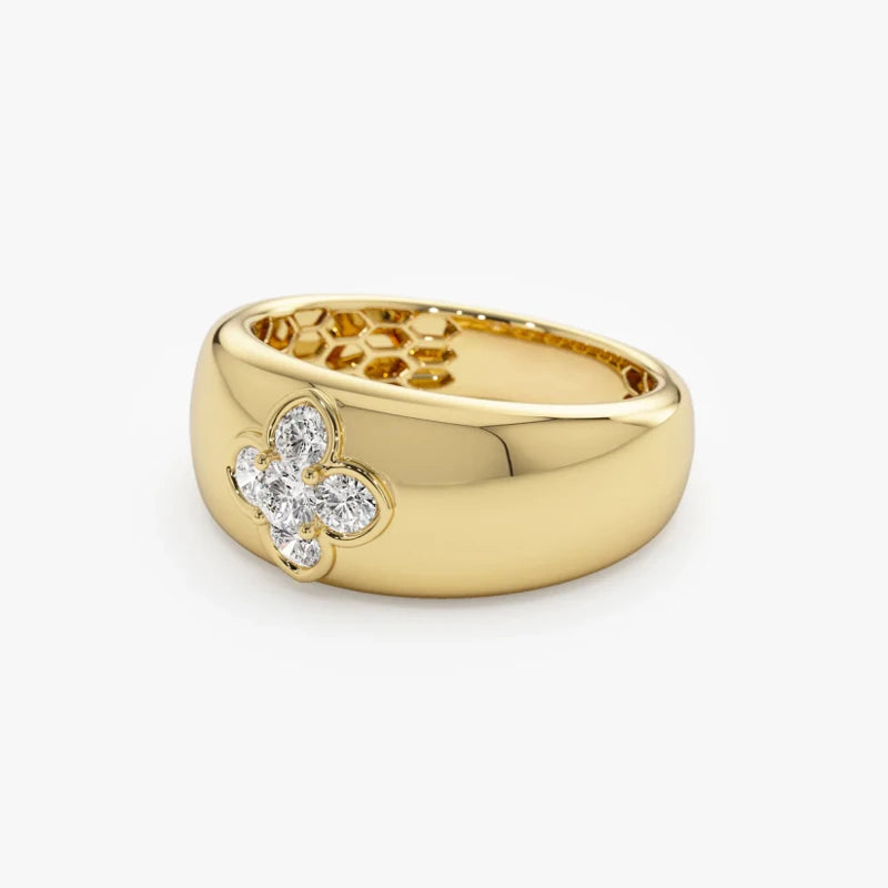 Anillo Brutalista Geométrico