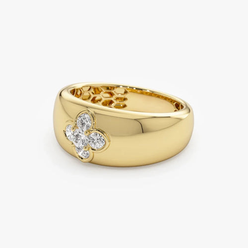Anillo Brutalista Geométrico