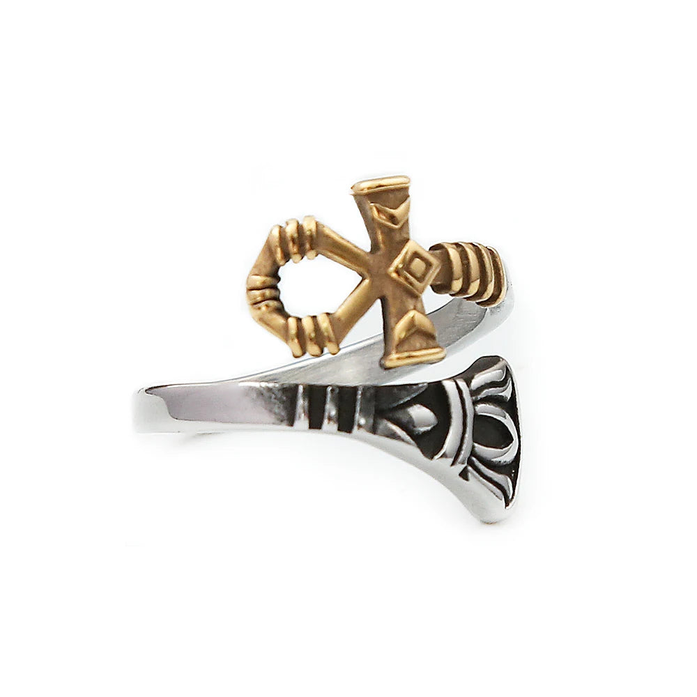 Anillo Sello Punk de Acero 316L