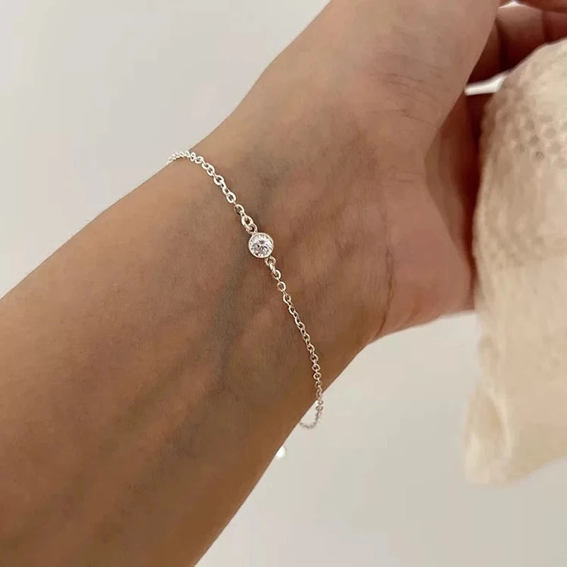 Pulsera Delicada de Plata 925 con Circón AAA