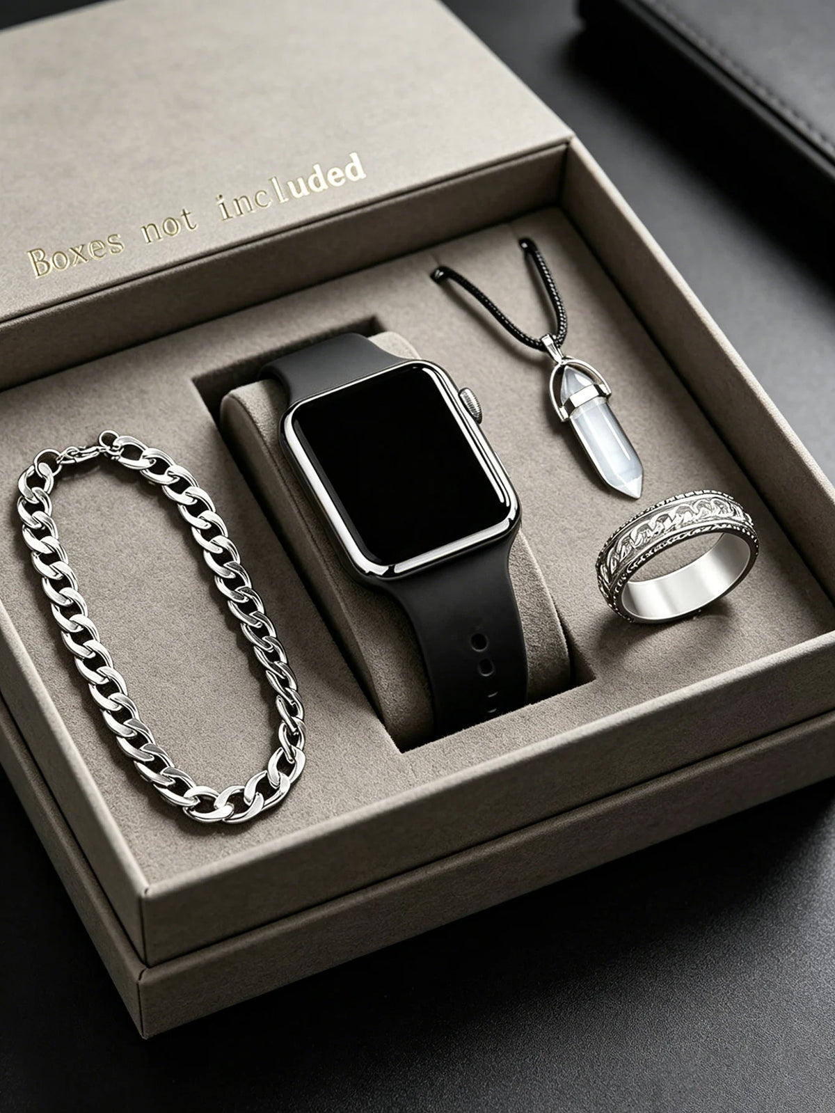 Reloj LED Cuadrado con Conjunto de Joyería
