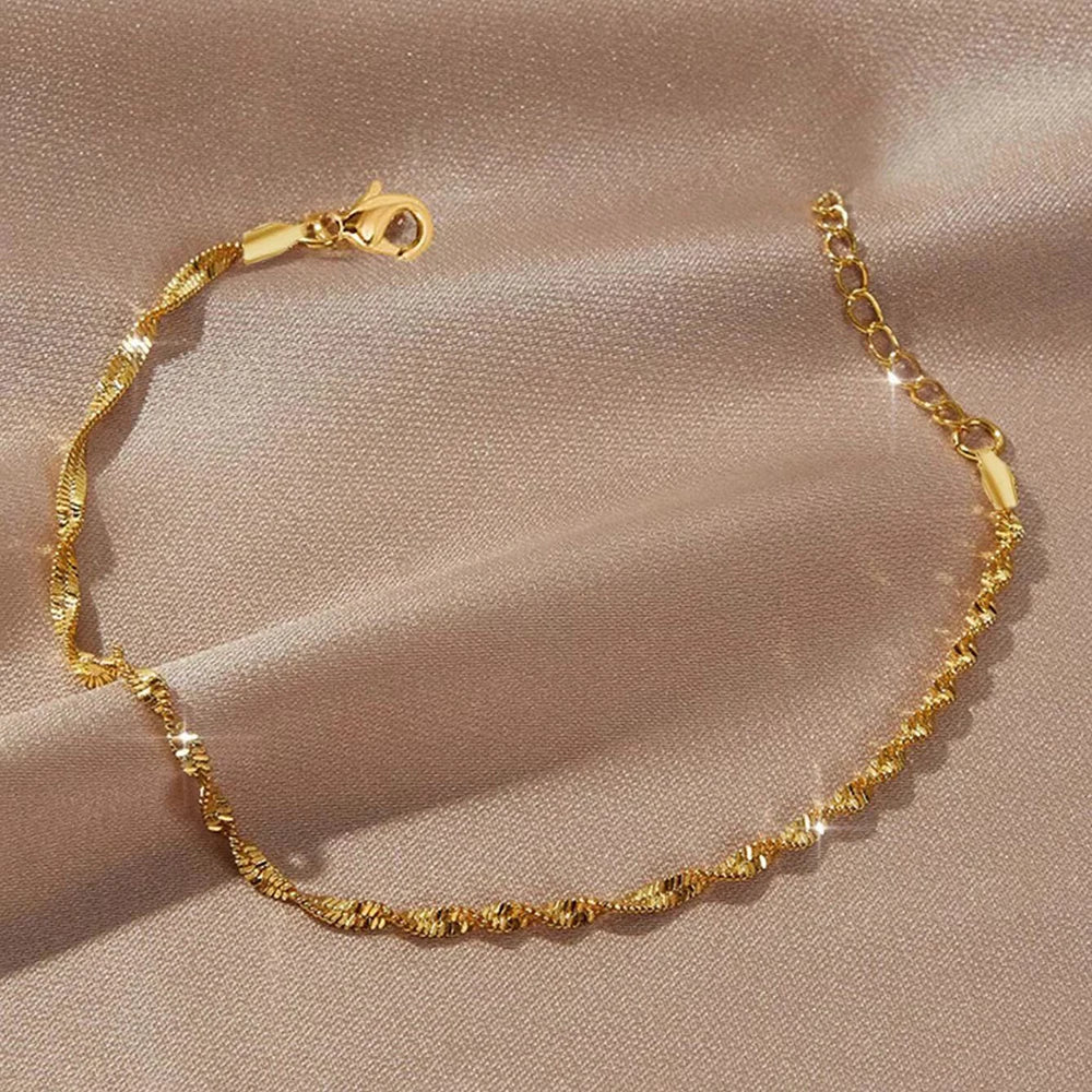 Pulsera Bohemia de Cadena de Acero