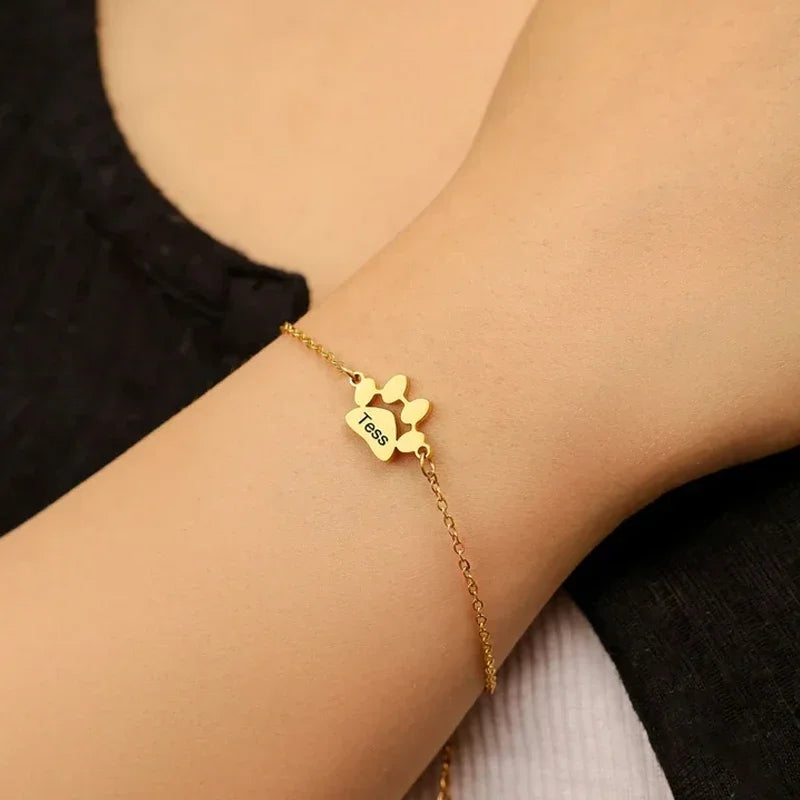 Pulsera Personalizada con Huella y Nombre