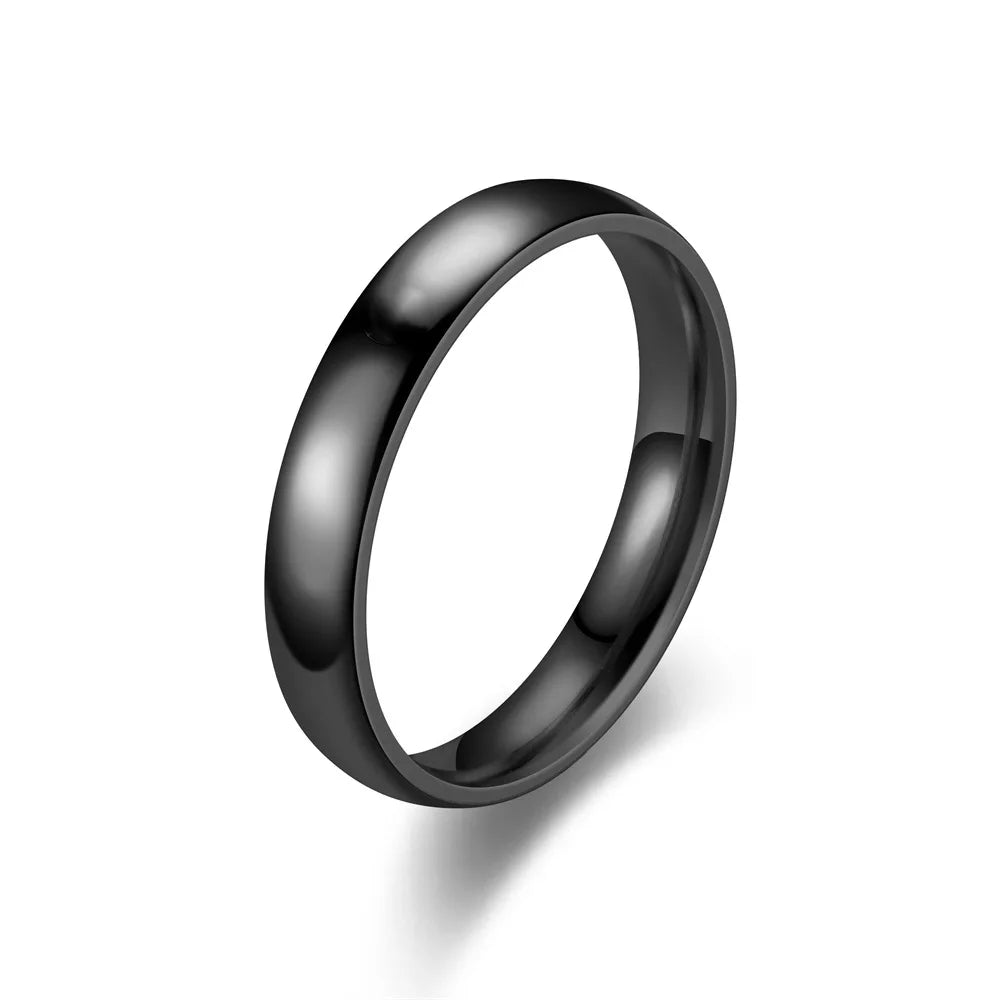 Anillo Negro Mate de Acero
