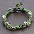 Pulsera Ajustable Vintage con Calavera