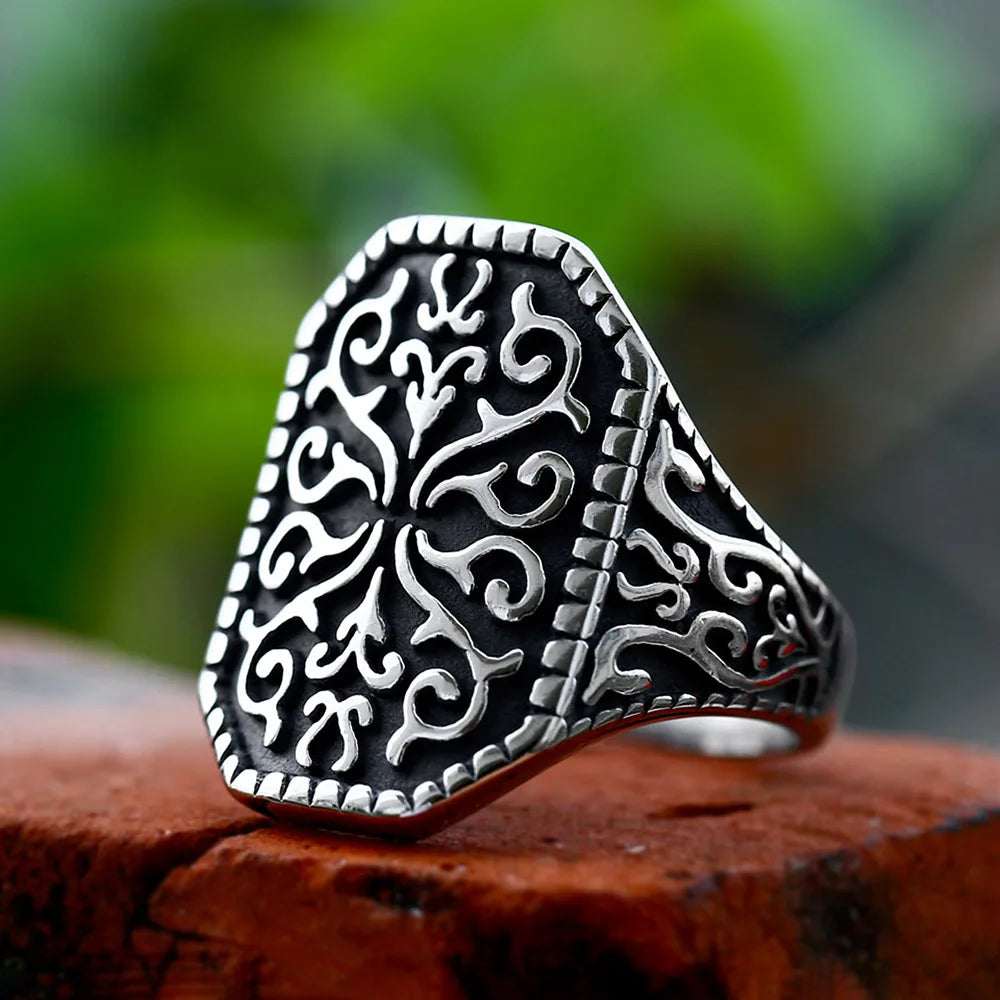 Anillo Sello Punk de Acero 316L