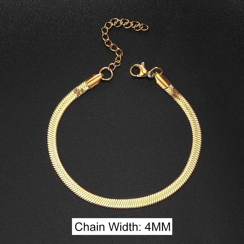 Pulsera Serpiente de Acero con Hoja