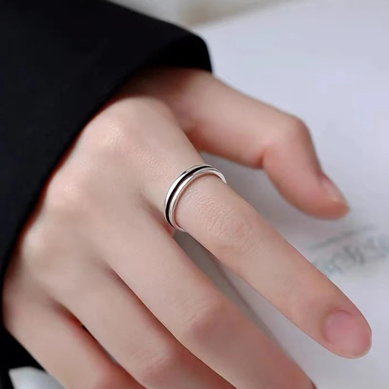 Anillo Abierto Geométrico Minimalista de Personalidad para Mujer