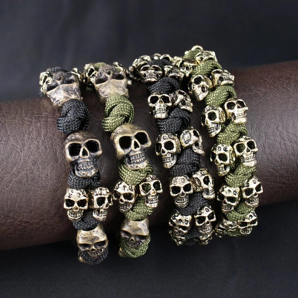 Pulsera Ajustable Vintage con Calavera