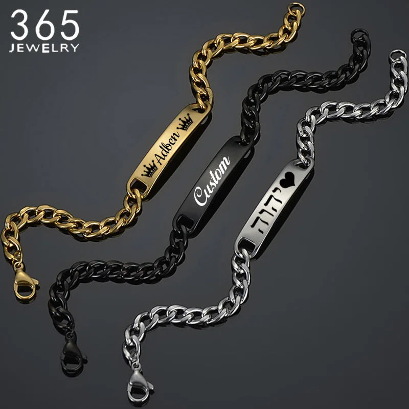 Pulsera Grabada con Nombre y Fecha