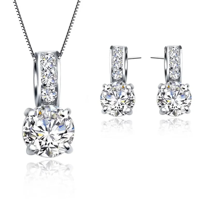 Pendientes de Plata 925 con Circonitas