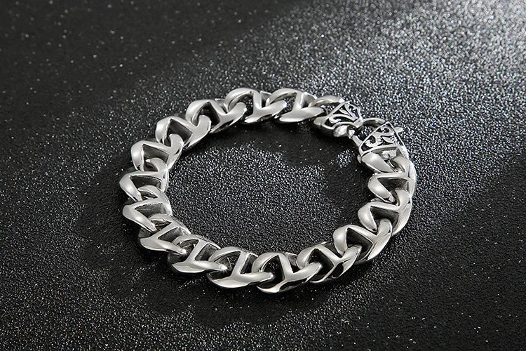 Pulsera Retro Pulida de Acero
