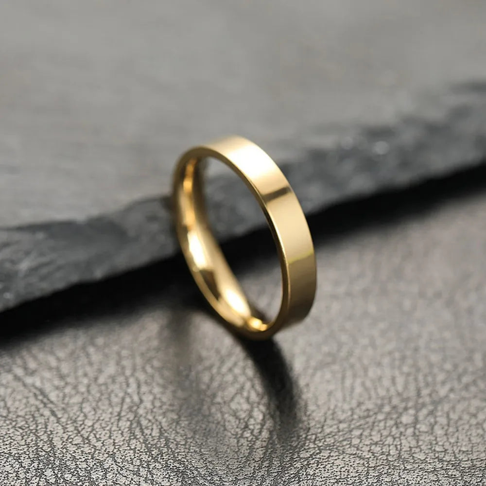 Anillo Negro Mate de Acero