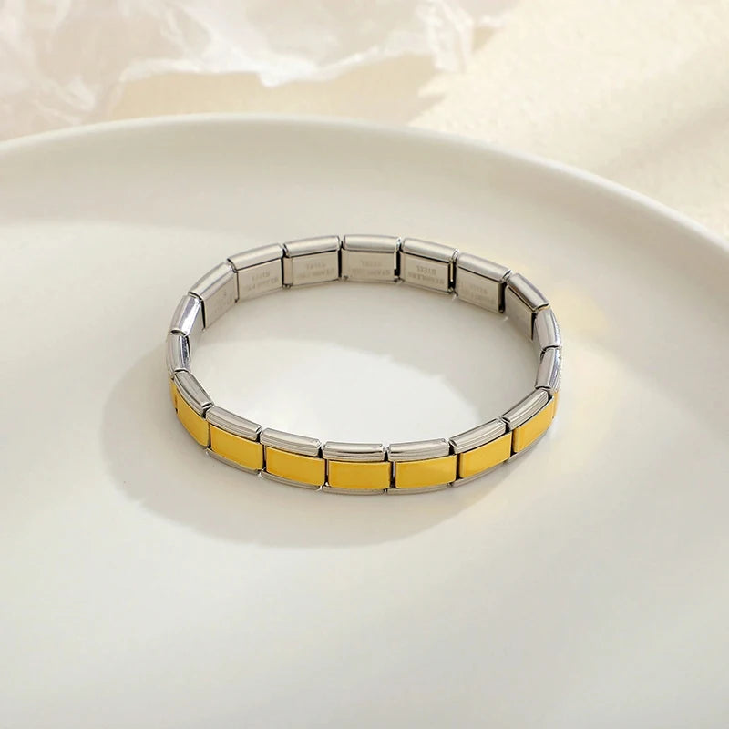 Pulsera Modular Italiana de Acero de 9 mm