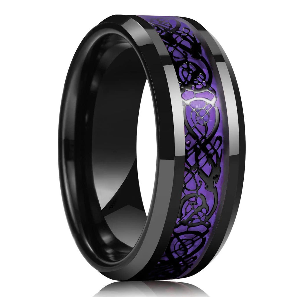 Anillo Plateado Mate de Acero de 8 mm