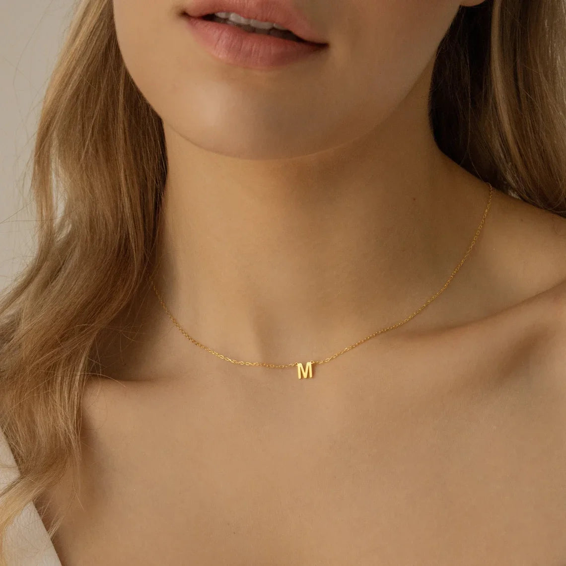 Collar de Acero con Inicial Personalizada