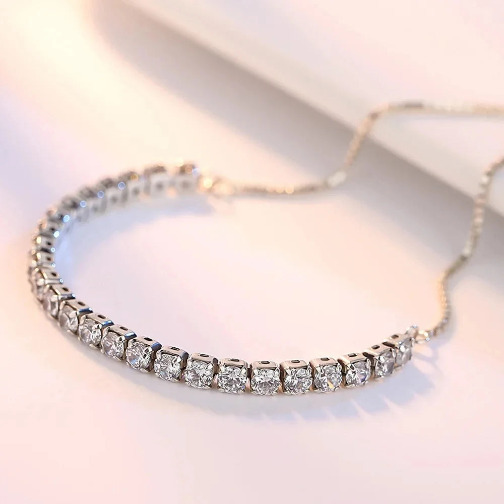 Pulsera Tennis de Plata 925 con Circonitas