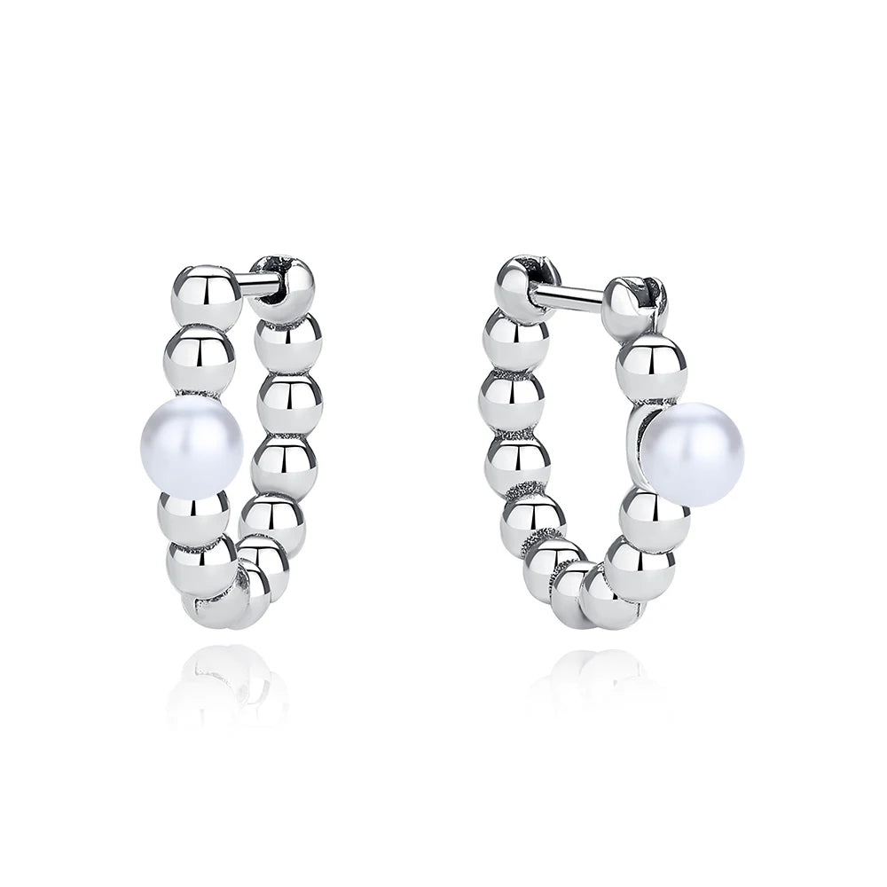 Aros de Corazón de Plata 925 en Oro Rosa