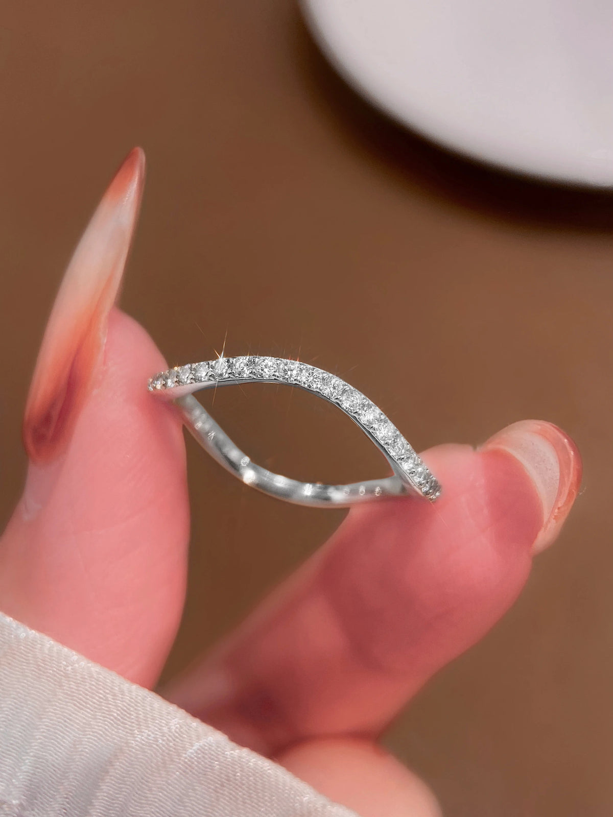 Anillo Apilable de Plata 925 con Circonitas