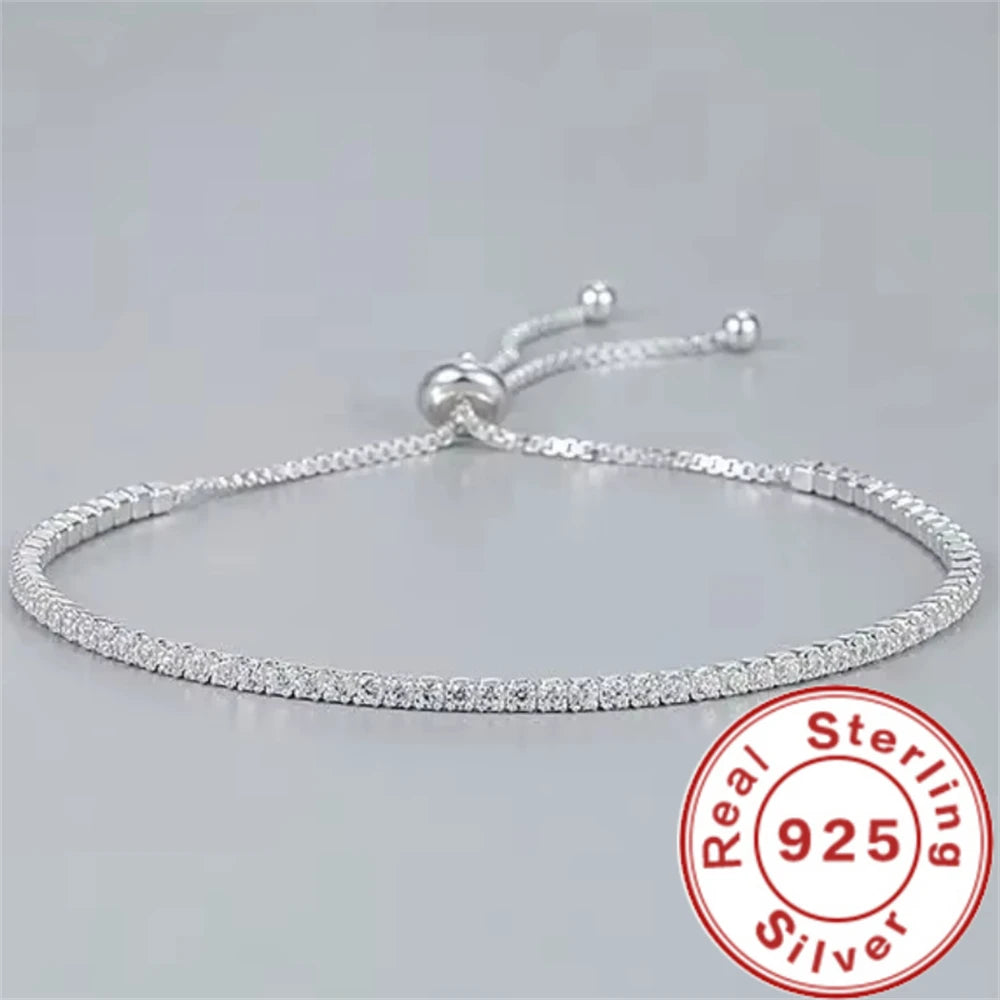 Pulsera Tennis de Plata 925 con Circonitas