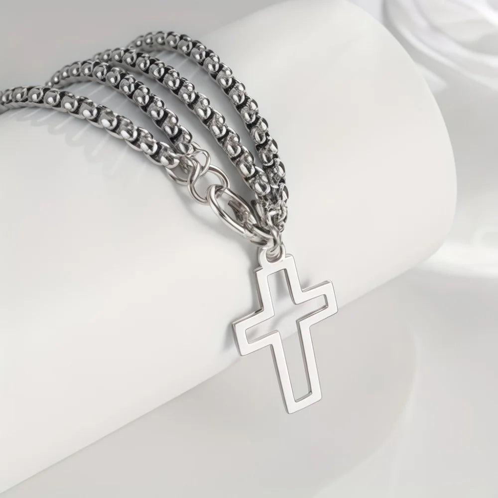 Pulsera Doble de Acero con Diseño Cruzado