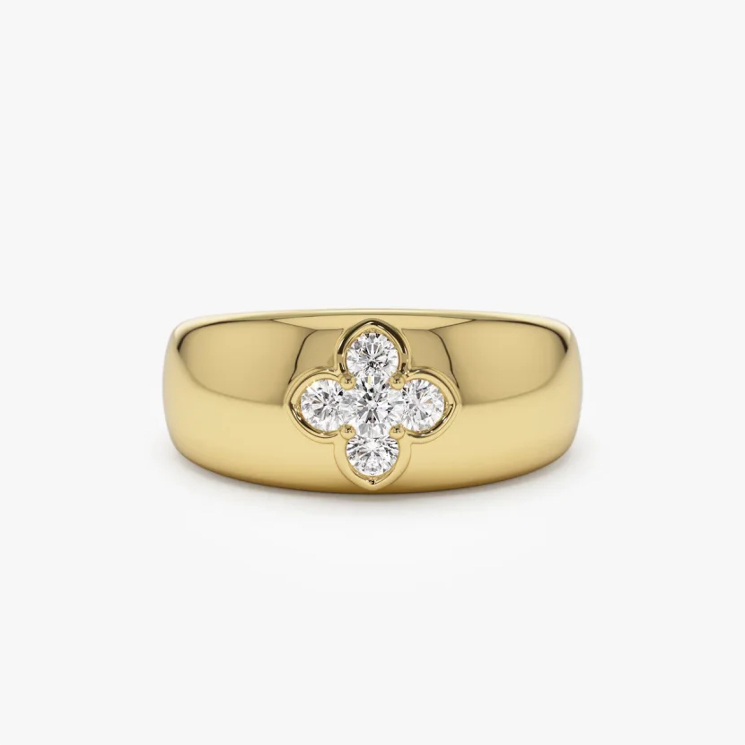 Anillo Brutalista Geométrico