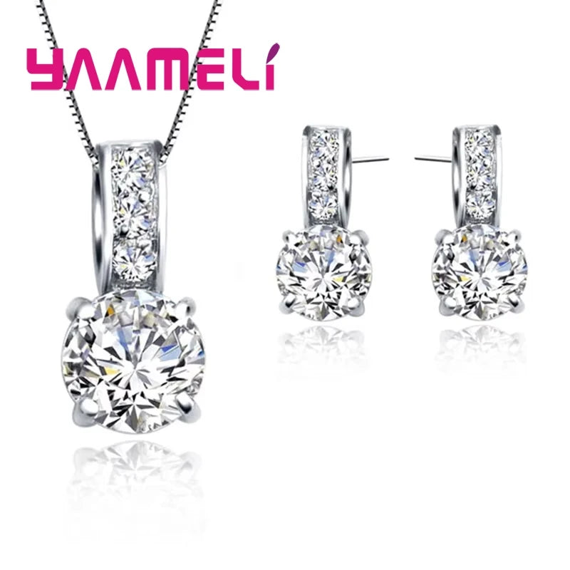 Pendientes de Plata 925 con Circonitas