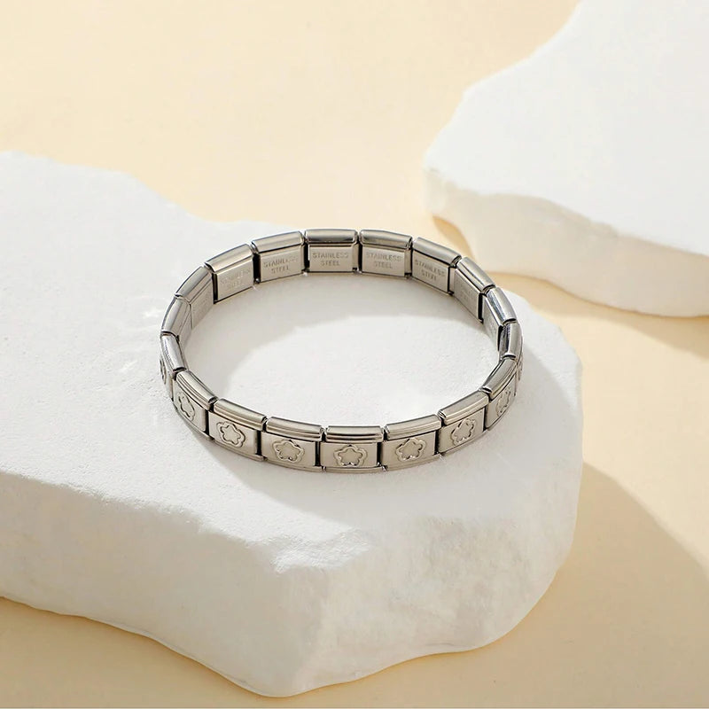 Pulsera Modular Italiana de Acero de 9 mm