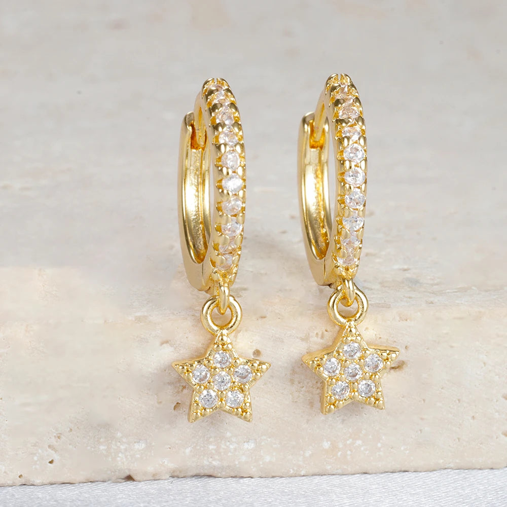 Aros de Acero con Doble Cadena y Cristal