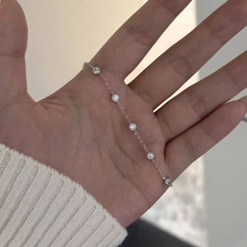 Pulsera Delicada de Plata 925 con Circón AAA