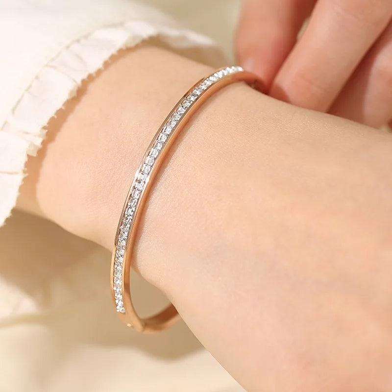 Pulsera de Acero con Circonitas