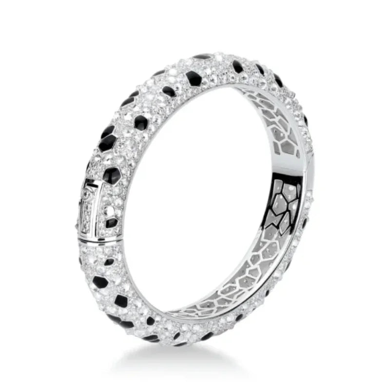 Pulsera de Plata 925 con Diseño Leopardo