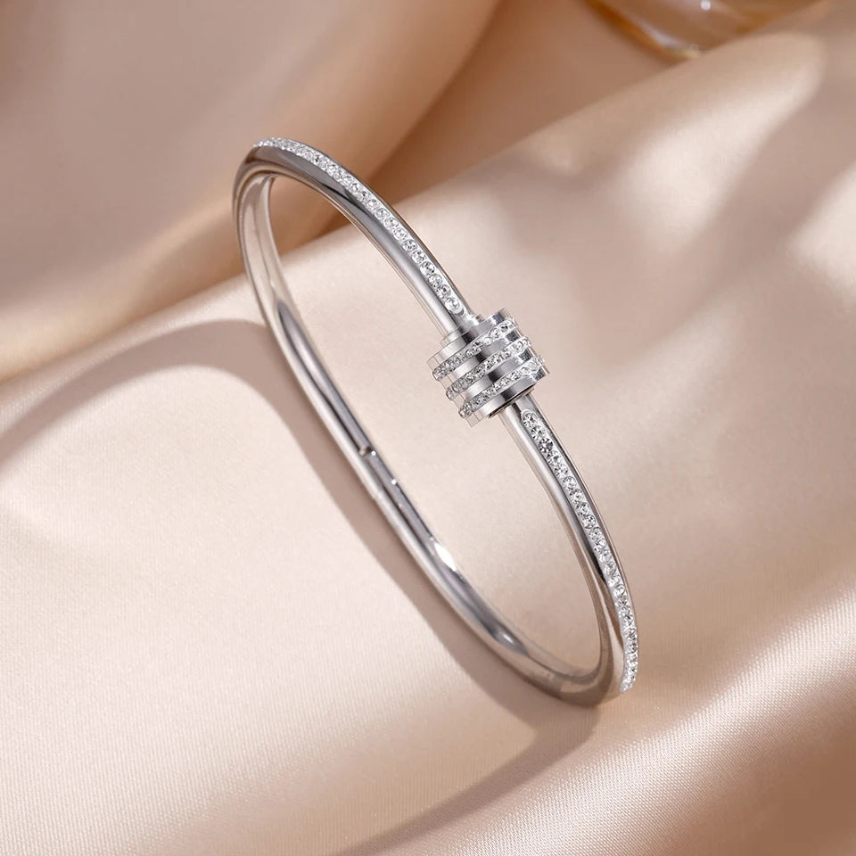 Set de Pulseras Apilables con Circonitas