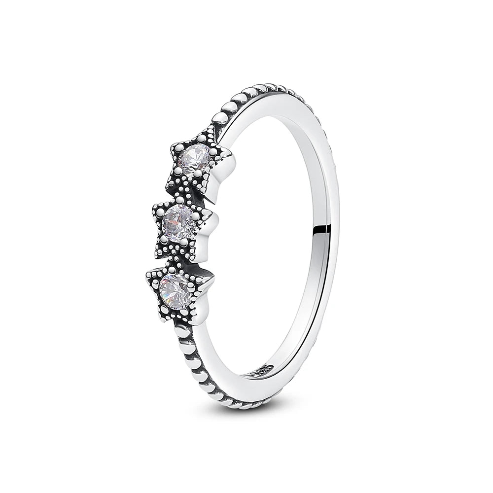 Anillo de Plata 925 con Corazón y Corona