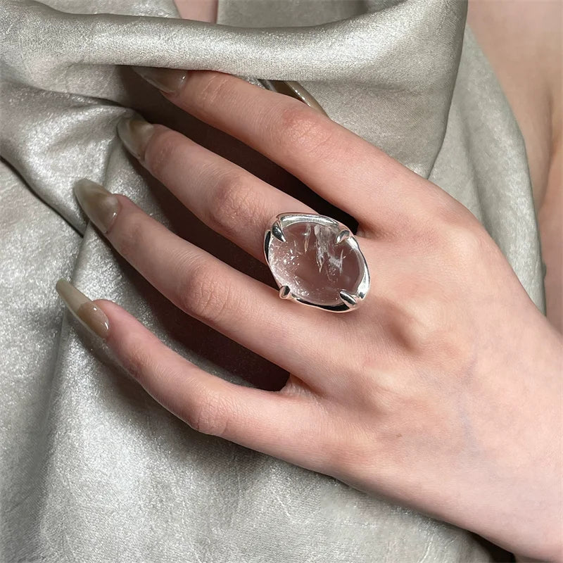 Anillo Brutalista Geométrico